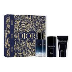 Dior - Set de Perfume Hombre Dior Set Sauvage EDT 100 ml + Sauvage After Shave Balm 50 ml + Desodorante Sauvage 75 g