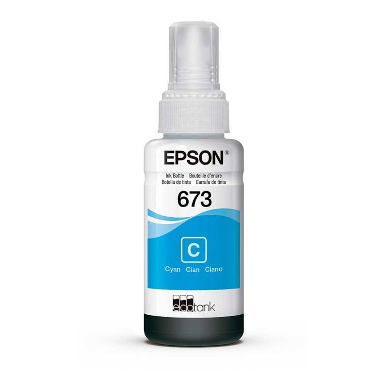 EPSON - Botella de tinta Epson t673 cian