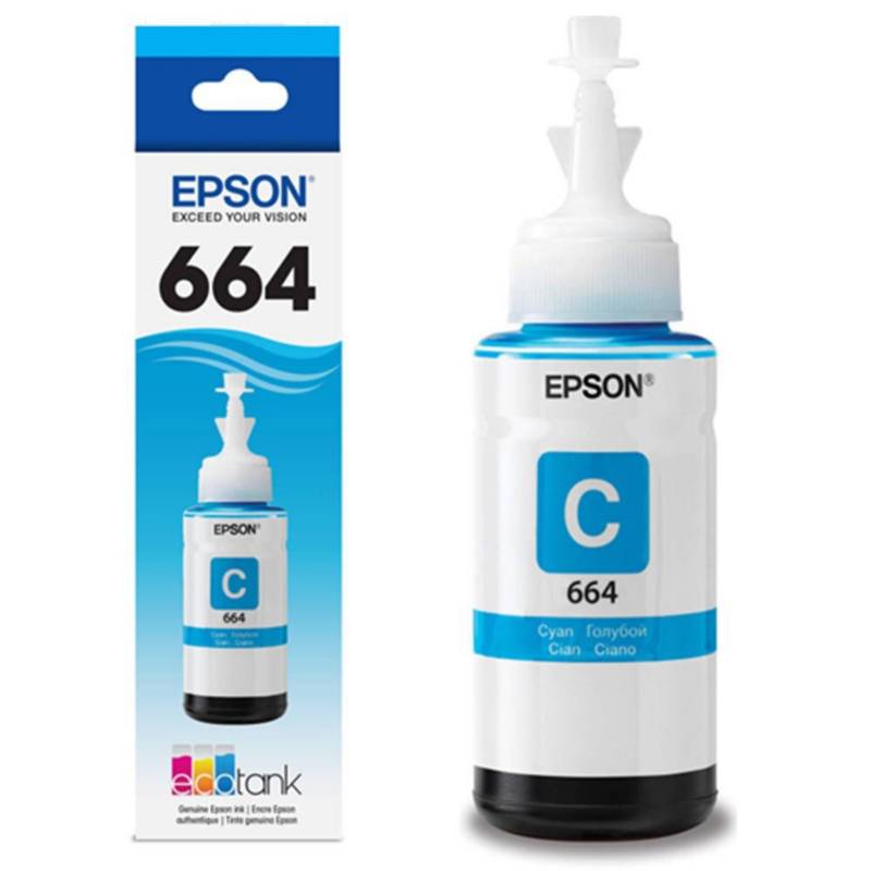 EPSON - Botella de tinta Epson t664 cian