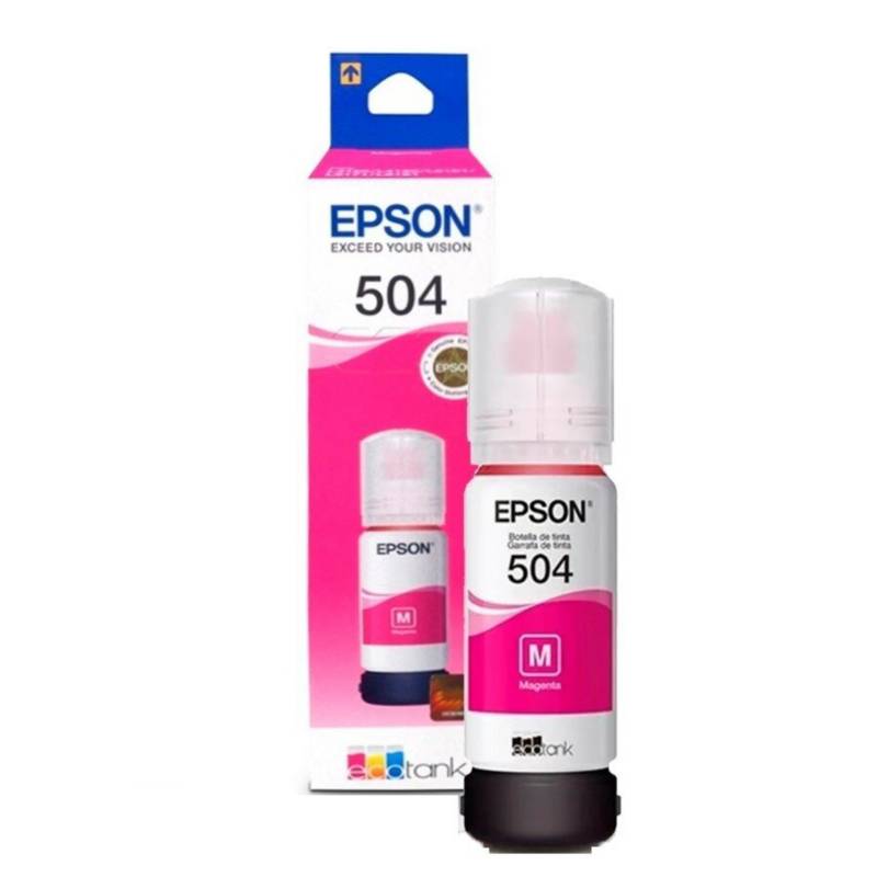 EPSON - Botella de tinta Epson t504 magenta