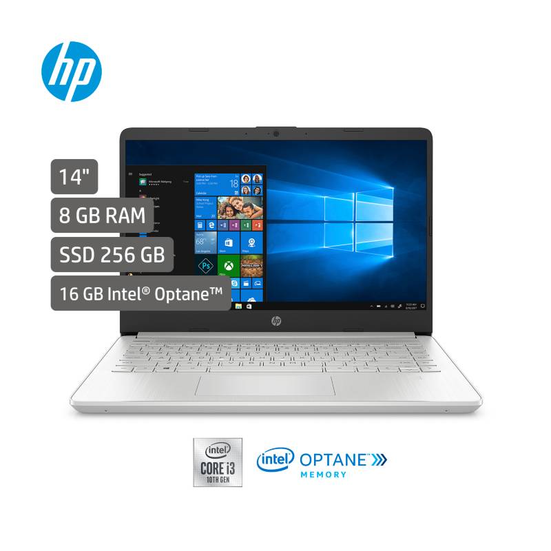 HP - Portátil HP 14 pulgadas Intel Core i3 8GB 256GB