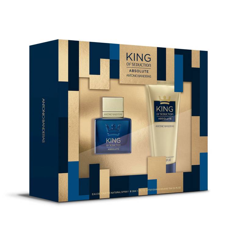 ANTONIO BANDERAS - Set Perfume Antonio Banderas King of Seduction Hombre 50 ml EDT + Crema para después de Afeitar 75 ml