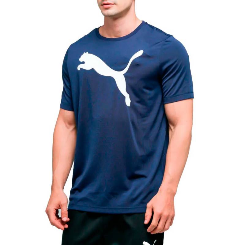 Camiseta Puma Hombre Active Big Logo-Azul