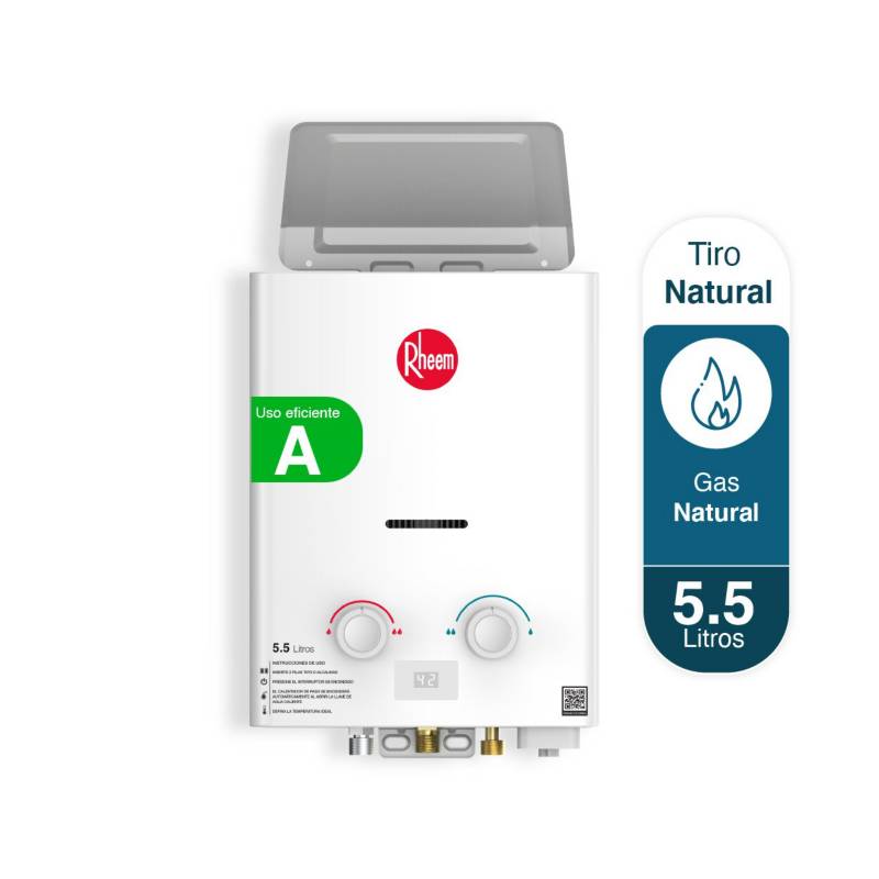  - Calentador de Agua Gas Natural Rheem 5.5Lt Tn