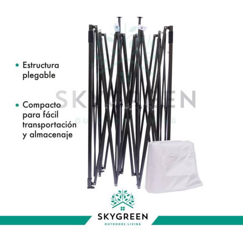 SKYGREEN - Carpa Toldo 3X4.5 Plegable Reforzado Impermeable