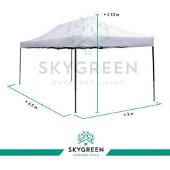 SKYGREEN - Carpa Toldo 3X4.5 Plegable Reforzado Impermeable