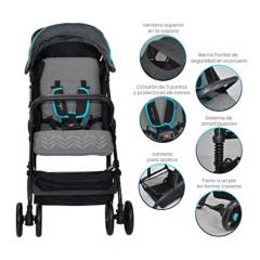 PREMIUM BABY - Coche para Bebé Compacto Premium Baby Azul Praga