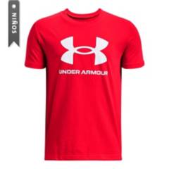 Under Armour - Camiseta Under Armour Niños Sportstyle Logo-Rojo