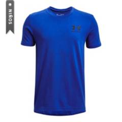 Under Armour - Camiseta Under Armour Niños Sportstyle Left-Azul