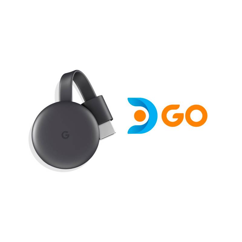 GOOGLE - Google Chrome Cast 3 + DirecTV GO | Dispositivo portátil streaming 4K