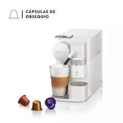 NESPRESSO - Cafetera con cápsulas Nespresso Lattissima One White