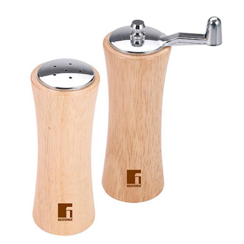 Frescorr - Exclusivos saleros y pimenteros elegantes de madera, mezclador  de sal y pimienta, accesorios para mesa de comedor (juego de 2) (roble de