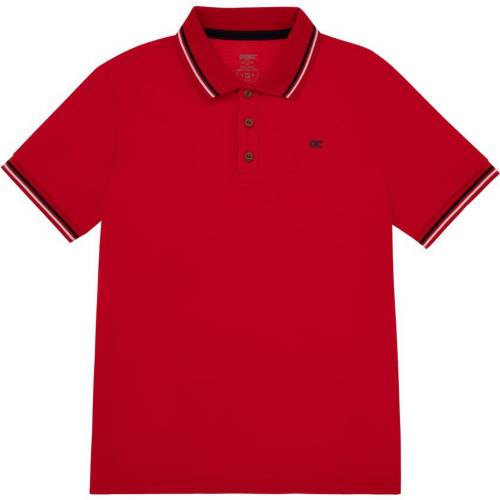Camiseta Tipo Polo Para Niño Rojo Offcorss