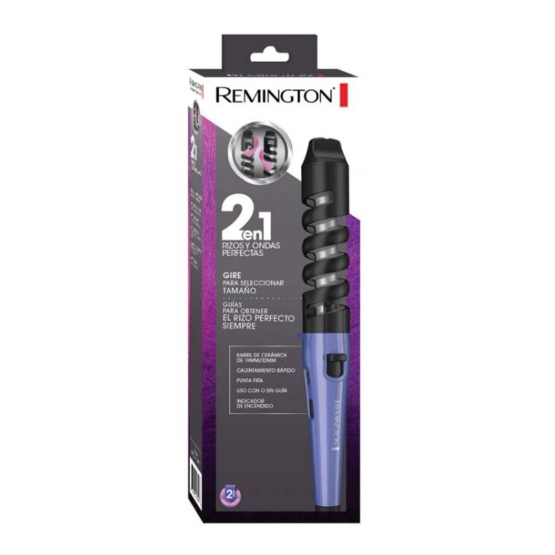 REMINGTON - Rizador Remington 2 en 1, Morado