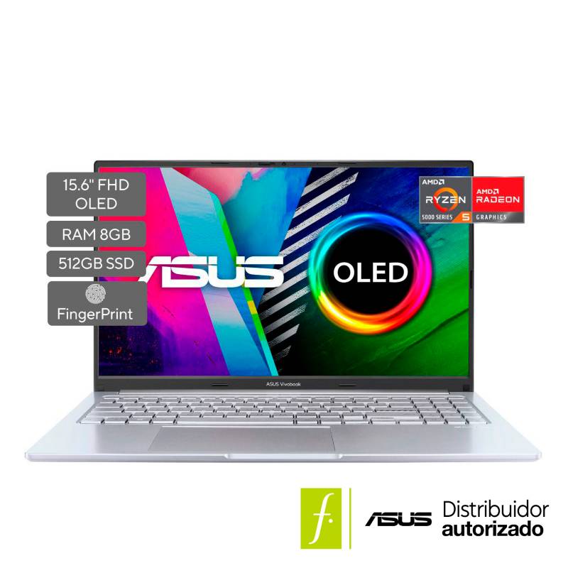ASUS - Portátil Asus AMD RYZEN R5 8GB 512GB Windows 11 Home 15.6 pulgadas Vivobook 15X OLED M1503QA-L1066W