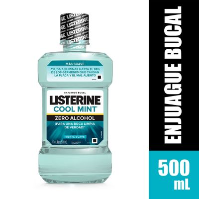 Enjuague Bucal Listerine Zero Menta Suave X 500 ml