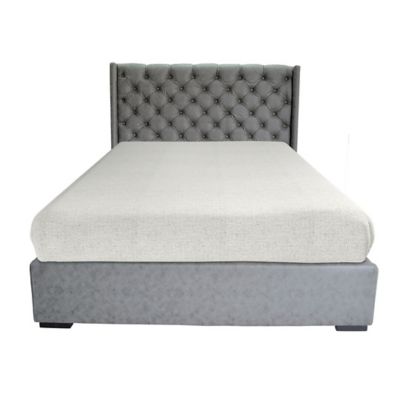 Cama Provenza King Gris Muebles Albura