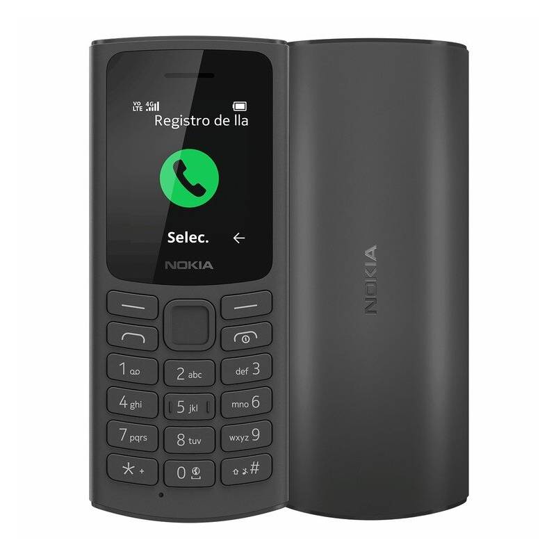 NOKIA - Celular Nokia 105 4G 128 Mb Negro 48 Mb Ram