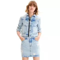 DESIGUAL - Chaqueta de jean para Mujer de Algodón Desigual