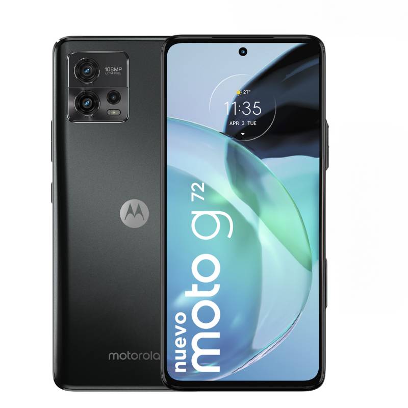MOTOROLA - Celular Motorola Moto G72 128GB 6GB RAM| cámara posterior 108MP| cámara frontal 16MP| pantalla 6,5"| memoria expandible 512GB