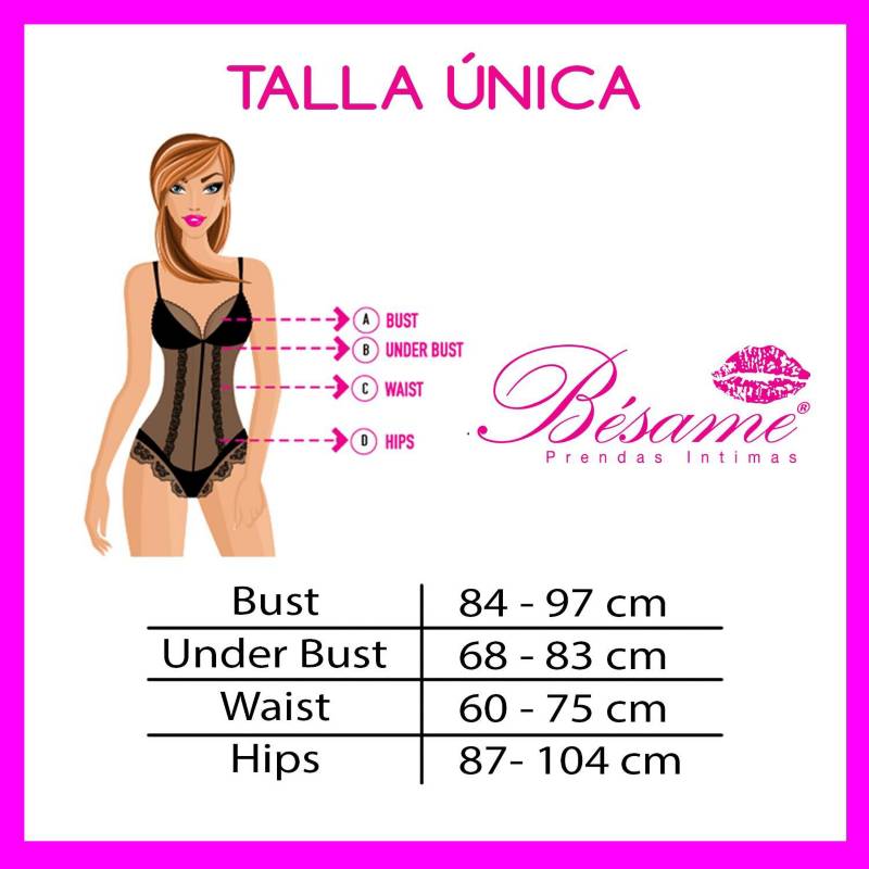 Conjunto ropa interior mujer encaje y tul bésame 