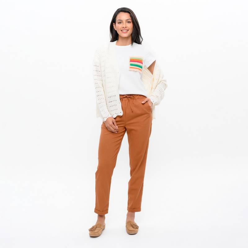 Pantalón Recto para Mujer Tiro medio Newboat