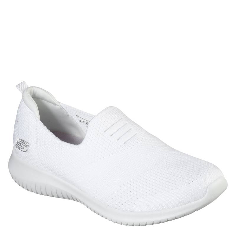 Zapatos Mujer Blanco Sin Tacón Ultraflex SKECHERS | falabella.com