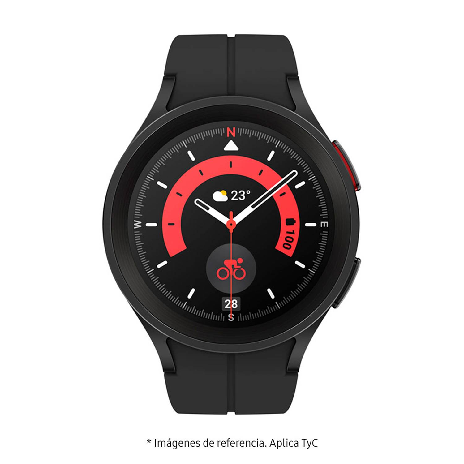 Smart watch Samsung Galaxy Watch 5 Pro 46 mm Reloj inteligente hombre y  mujer. Restreo de ruta con GPS. Seguimiento actividad y estado físico, +90  modos de ejercicios, ritmo cardíaco y sueño