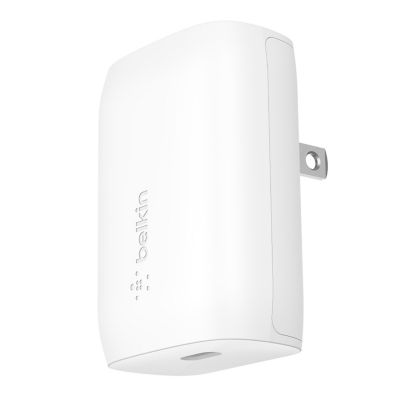 Belkin BoostCharge Cargador de pared de doble puerto USB-C 68W GaN -  Cargador para iPhone de carga rápida - Cargador tipo C - Cargador USB-C PD  para