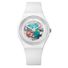 Swatch - Reloj Unisex Swatch White Lacquered  SUOW100