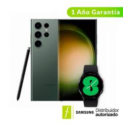 Celular Samsung Galaxy S23 Ultra 5G | Incluye Reloj Inteligente Smart Watch 4 y Lapiz S Pen | 256GB | 12GB RAM | Snapdragon 8 Gen 2