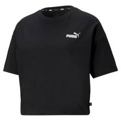 PUMA - Camiseta Deportiva Corta Cropped para Mujer Puma