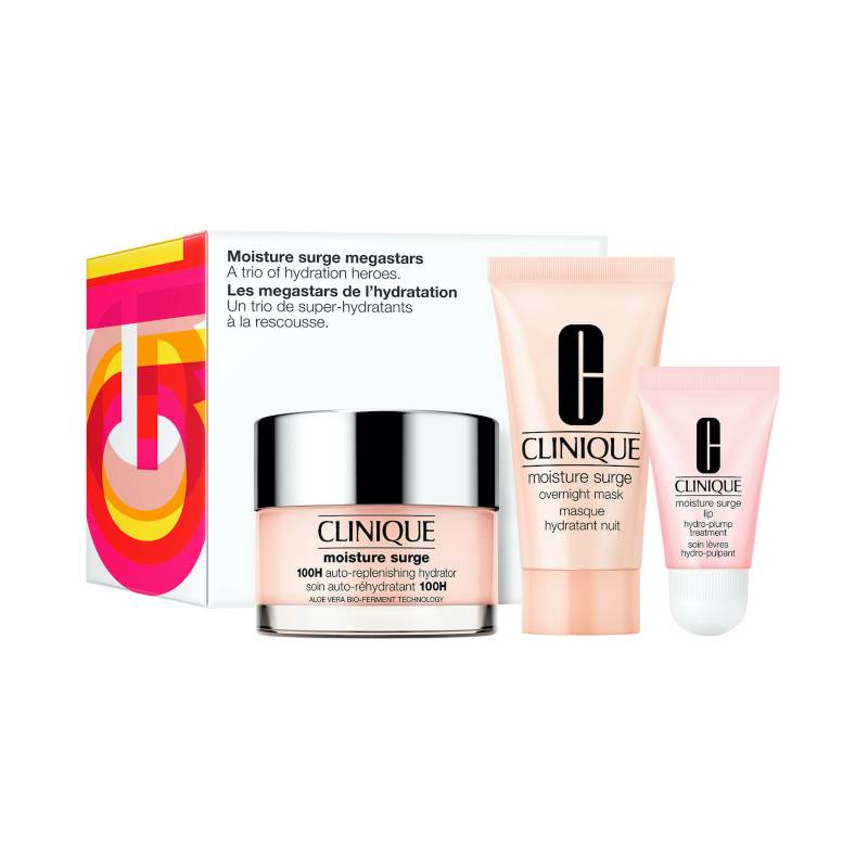 CLINIQUE - Set Hidratante facial Moisture Surge Megastars Clinique incluye 3 productos