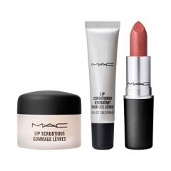 MAC - Set de Maquillaje Labios Perfect Lips MAC Incluye: Lip Conditioner (Tube) 15 ml + Lip Scrubtious 14 ml + Matte Lipstick 3 g