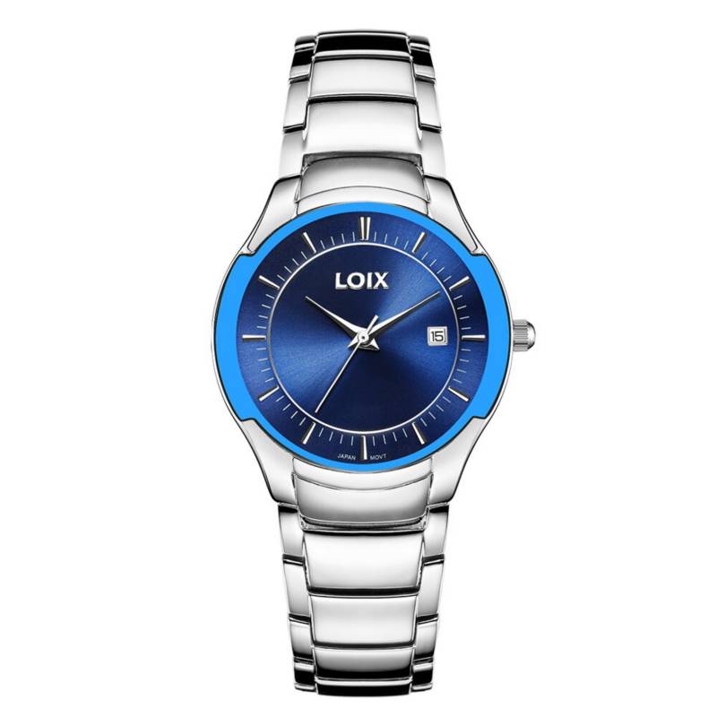 Loix - Reloj Loix Para Dama Plateado/Azul Ref. L1029-4