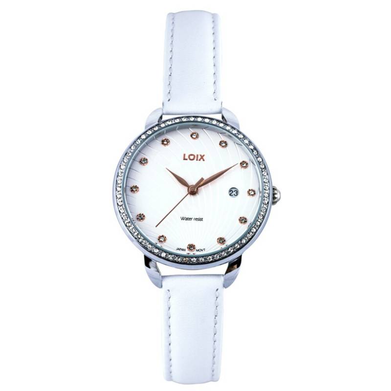 LOIX - Reloj  para  dama loix  modelo l1114-07 blanco