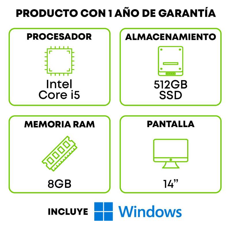 Computador Portátil LENOVO 14 Pulgadas S340 - Intel Core i7 - RAM 8GB -  Disco HDD 1TB - Azul