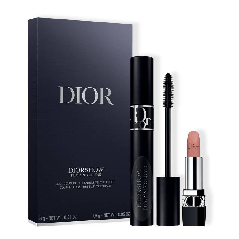 DIOR - Set: Diorshow Pump 'N' Volume 090 Black + Mini Rouge Dior 100