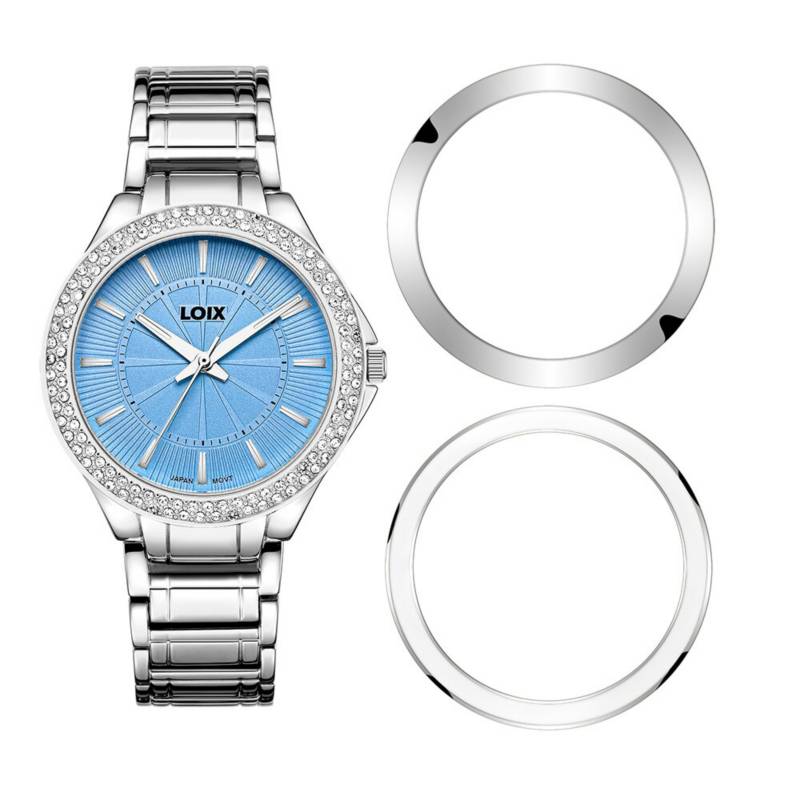 Loix - Reloj Dama Loix Pp/Azul Ref. L1156-4