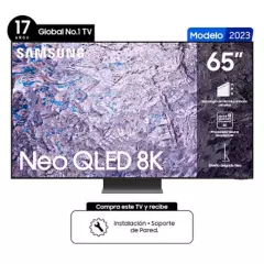 SAMSUNG - Televisor Samsung 65 pulgadas QLED 8K Ultra HD Smart TV QN65QN80