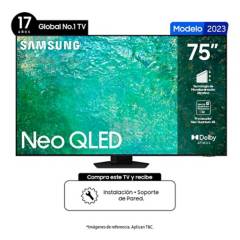 SAMSUNG - Televisor Samsung 75 pulgadas QLED 4K Ultra HD Smart TV QN75QN85