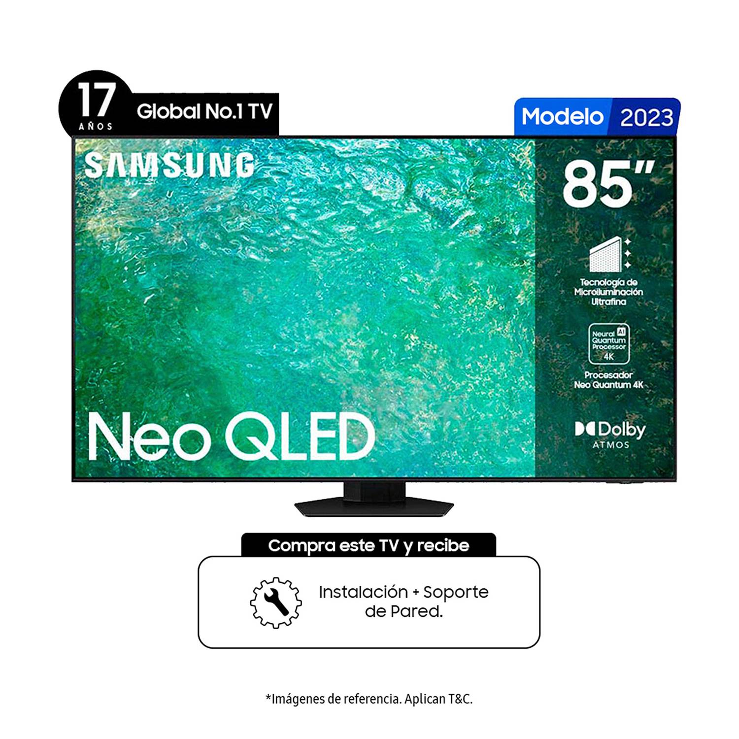 Televisor Samsung 85 pulgadas QLED 4K Ultra HD Smart TV QN85QN85