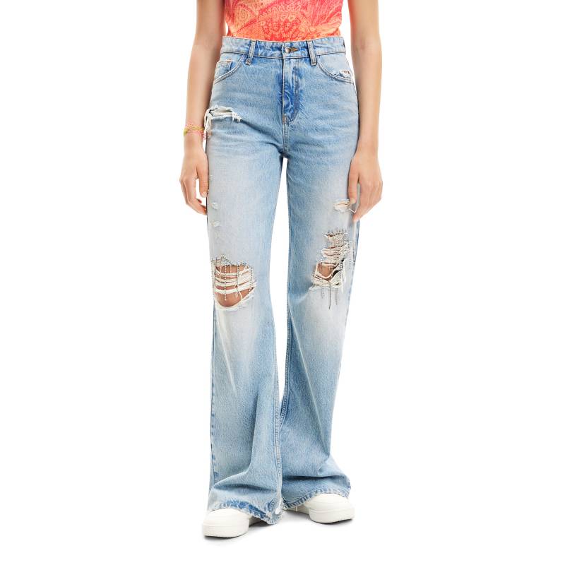 Jean Mom Fit para Mujer Tiro alto de Algodón American Eagle