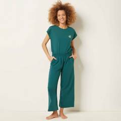 ETAM - Pantalón de pijama Largo para Mujer de Algodón ETAM