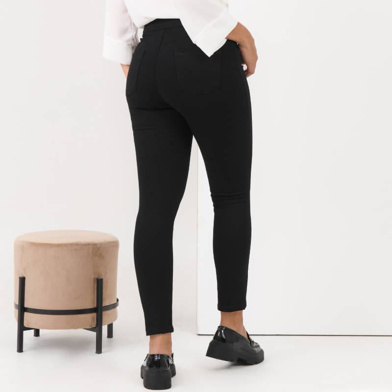 Pantalón mujer vaquero elástico slim fit mojado KOYOTE 401149