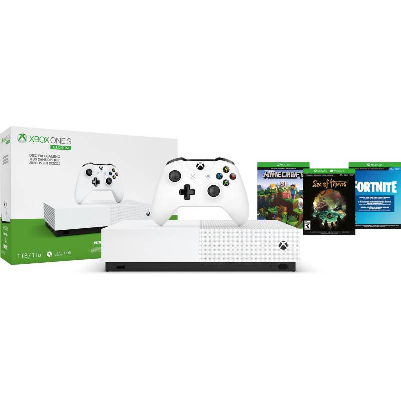 Xbox - Xbox one s 1tb all digital ii + 1 cont + 3 juegos