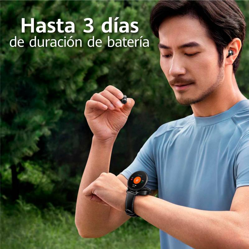 Smart watch Huawei Watch Buds Reloj intleigente hombre y mujer con  audífonos incluídos, todo en uno. Gestión de salud diaria: frecuencia  cardíaca, calidad de sueño. Compatible Android / iOS HUAWEI