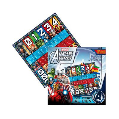 Avengers Juego Educativo Del Cero Al Cien Marvel Ade-90550