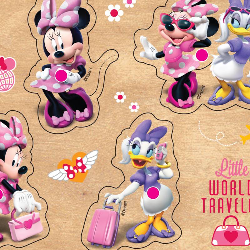 Minnie Mouse Juego de Mesa Minnie Mouse World Traveler 7 Botones Chic |  