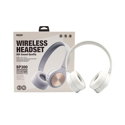 Audífonos Bluetooth Bp300 Diadema - Gris Wk Design